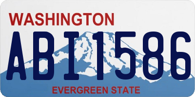 WA license plate ABI1586