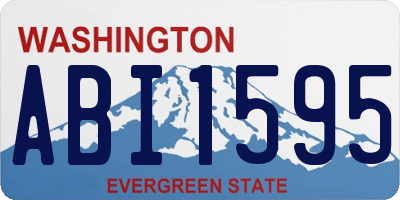WA license plate ABI1595