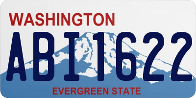 WA license plate ABI1622