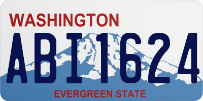 WA license plate ABI1624