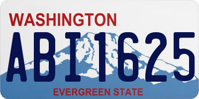 WA license plate ABI1625