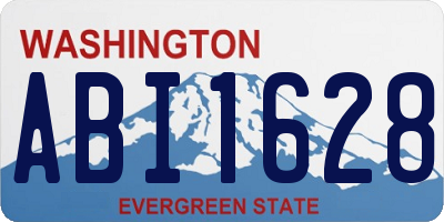 WA license plate ABI1628