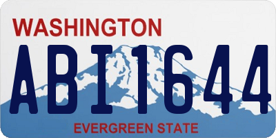 WA license plate ABI1644