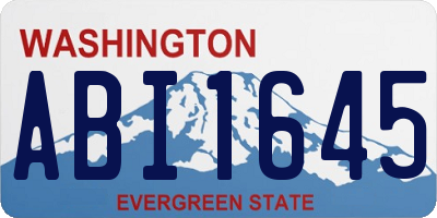 WA license plate ABI1645