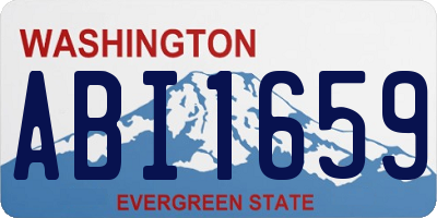 WA license plate ABI1659