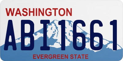 WA license plate ABI1661