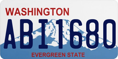 WA license plate ABI1680