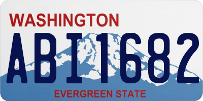 WA license plate ABI1682