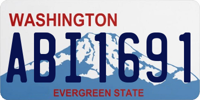 WA license plate ABI1691