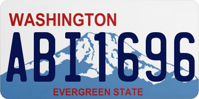 WA license plate ABI1696
