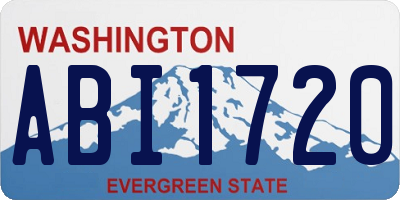 WA license plate ABI1720
