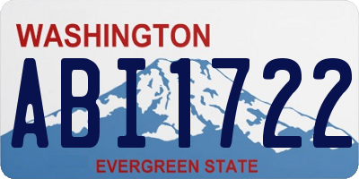 WA license plate ABI1722