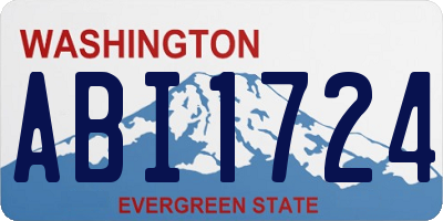 WA license plate ABI1724