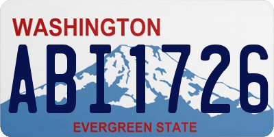 WA license plate ABI1726