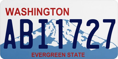 WA license plate ABI1727