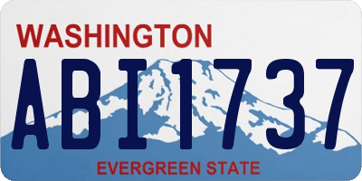 WA license plate ABI1737