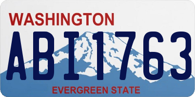 WA license plate ABI1763