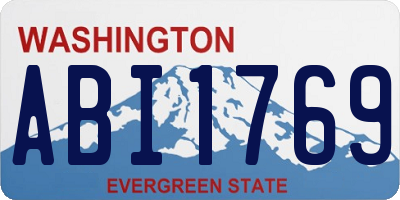 WA license plate ABI1769