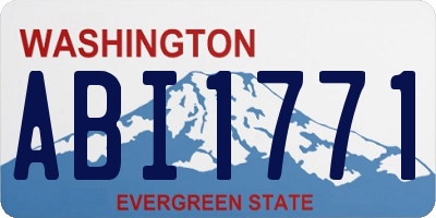 WA license plate ABI1771