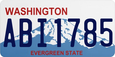 WA license plate ABI1785