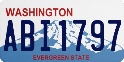 WA license plate ABI1797