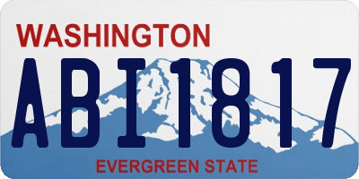 WA license plate ABI1817