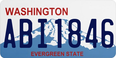 WA license plate ABI1846
