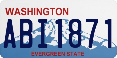 WA license plate ABI1871