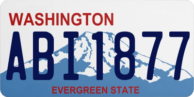 WA license plate ABI1877