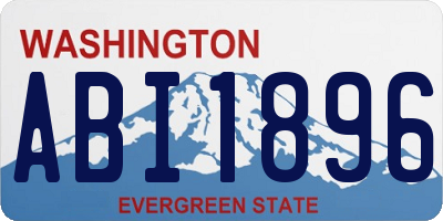 WA license plate ABI1896