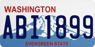 WA license plate ABI1899
