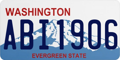 WA license plate ABI1906