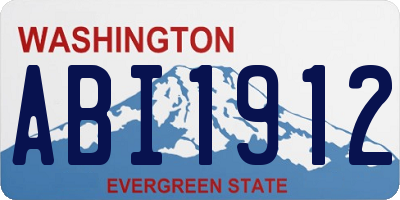 WA license plate ABI1912
