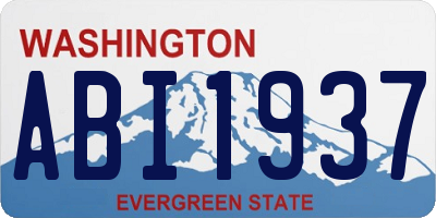 WA license plate ABI1937