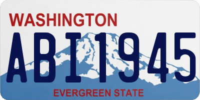 WA license plate ABI1945