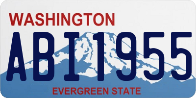 WA license plate ABI1955