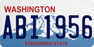 WA license plate ABI1956