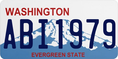 WA license plate ABI1979