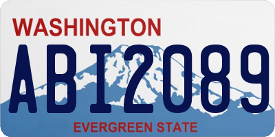 WA license plate ABI2089