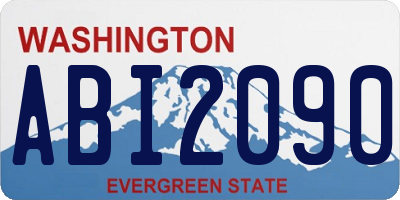 WA license plate ABI2090