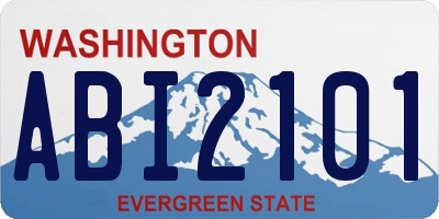 WA license plate ABI2101