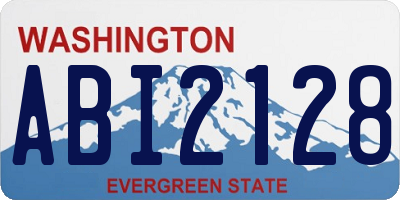 WA license plate ABI2128