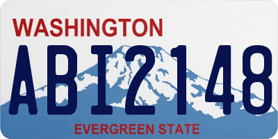 WA license plate ABI2148