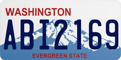 WA license plate ABI2169