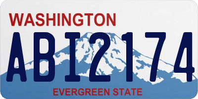 WA license plate ABI2174