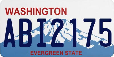 WA license plate ABI2175