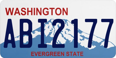 WA license plate ABI2177