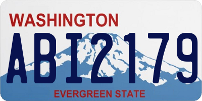 WA license plate ABI2179