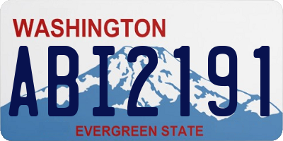 WA license plate ABI2191
