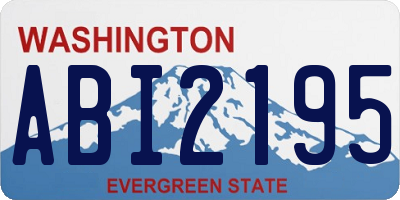 WA license plate ABI2195